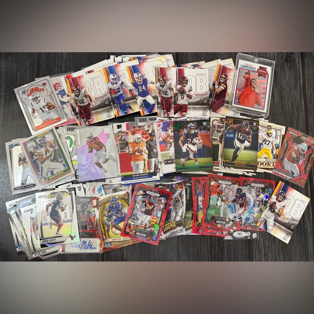 330+ Autos, Serial #’d, Rookie Cards, Prizms, & More Lot of NFL Football Cards